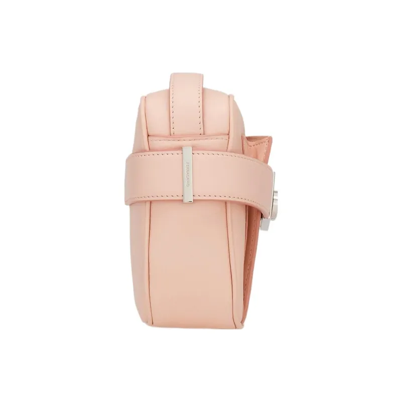 FERRAGAMO Calfskin Camera Bag Shoulder Bag Crossbody Bag Small Size Women's Nylon Pink-2