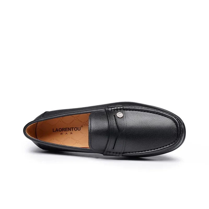 LAORENTOU Loafers Men Black/Khaki-2