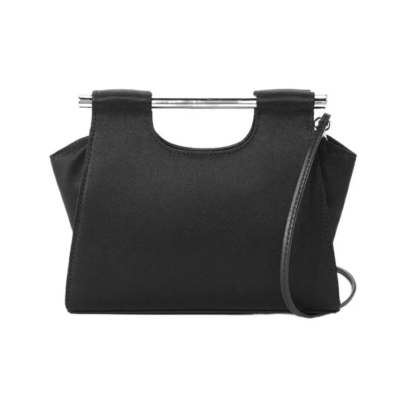 Staud Satin Crossbody Handbags Mini Women's Black-2