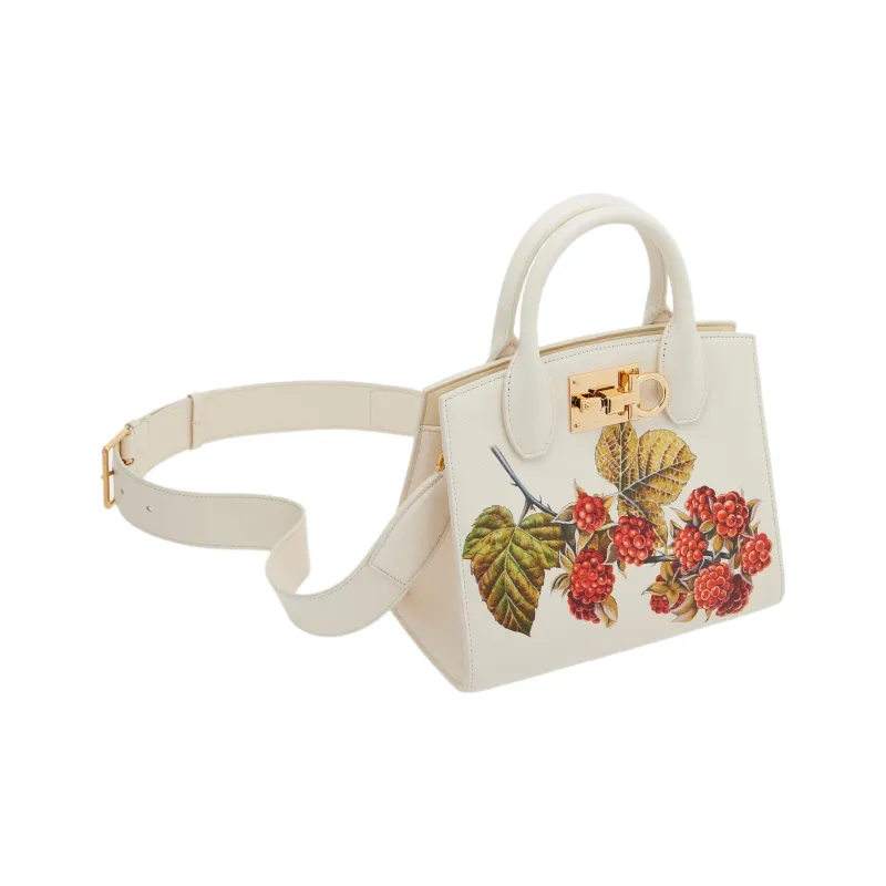 FERRAGAMO Studio Soft Calfskin Shoulder Bag Crossbody Bag Handbag Small Size Women's Multicolor-3