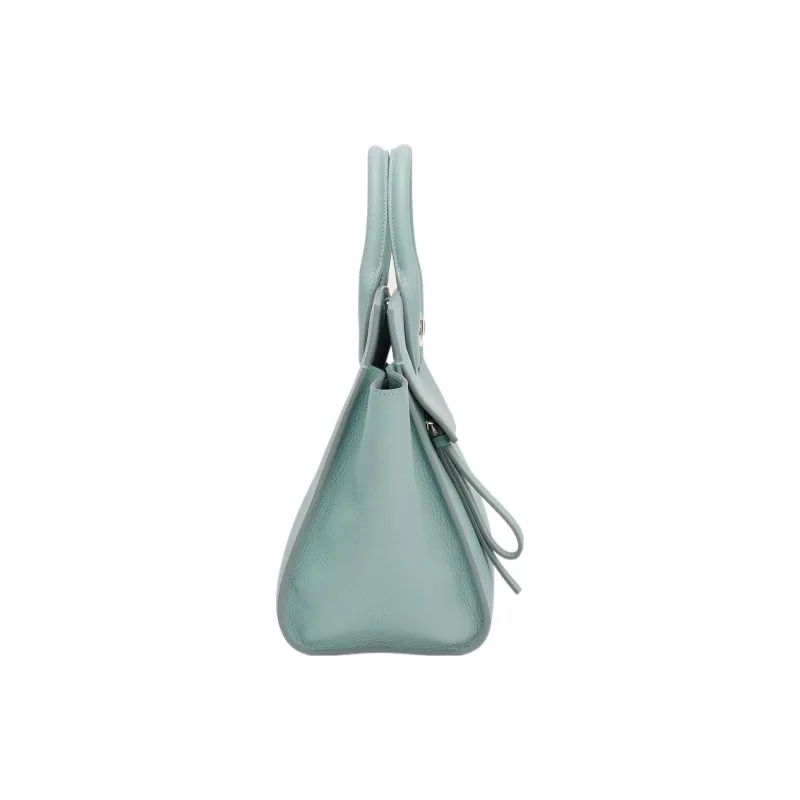 FERRAGAMO Studio Cow Leather Handbag Medium Size Women's Lake Blue-3