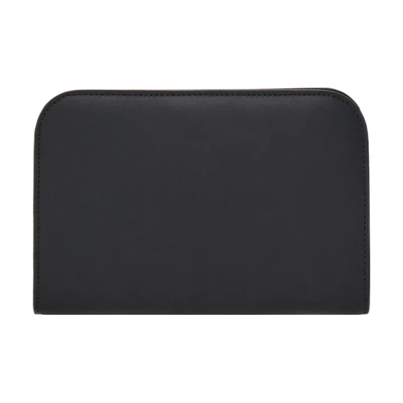 FERRAGAMO Calfskin Clutch Mini Women's Black-3