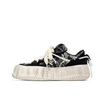 Fang Sanhuo Wear Resistant Skateboard Shoes Unisex Black