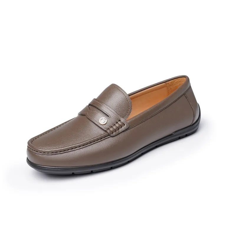 LAORENTOU Loafers Men Black/Khaki-6