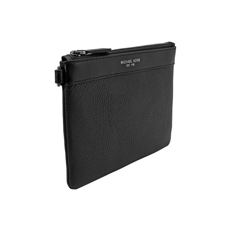 MICHAEL KORS Leather Travel Bags Clutches Small Size Men's Black-1