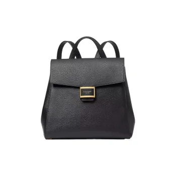 Kate Spade Katy Leather Backpack Medium Size Women's Black