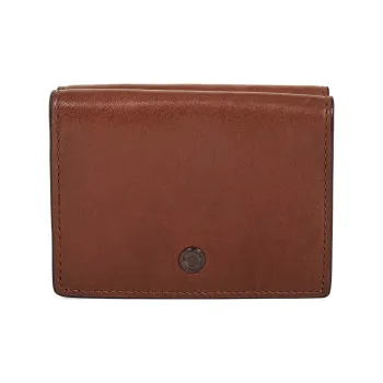 COACH Calfskin Wallet Men's Brown