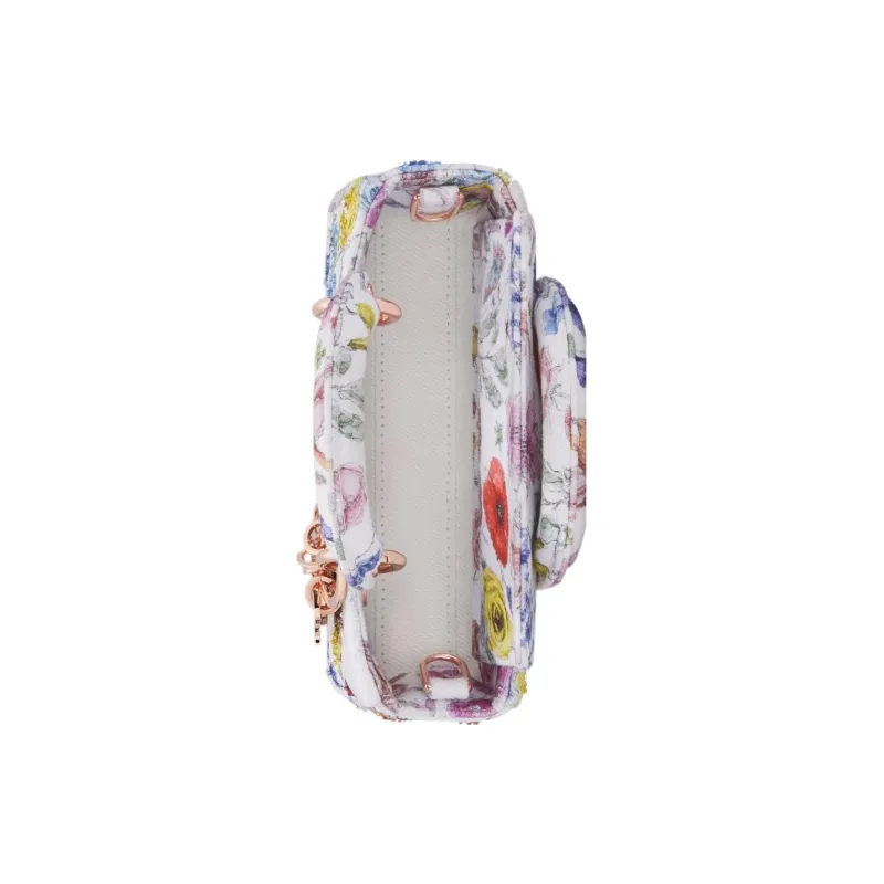 DIOR Lady D-JOY Embroidered Denim Shoulder Bag Crossbody Bag Handbag Extra Mini Women's Multicolor/White-3