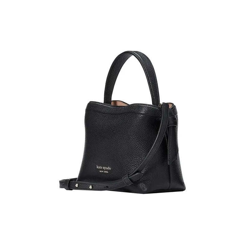 Kate Spade Knott Litchi Grain Leather Shoulder Bag Crossbody Bag Handbag Mini Women's Black-1