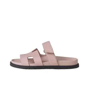 HERMES Chypre Slide Slippers Women's Pink