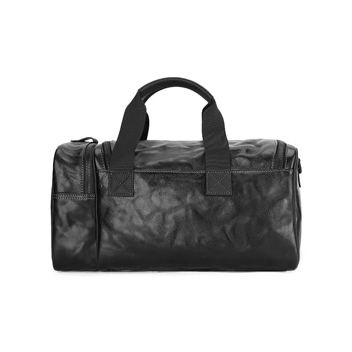 PIERRE CARDIN Cow Leather Handbag Tubas Men's Black-4