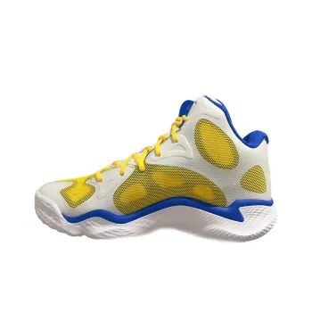 Under Armour Spawn FloTro Basketball Shoes 'White Yellow Blue'