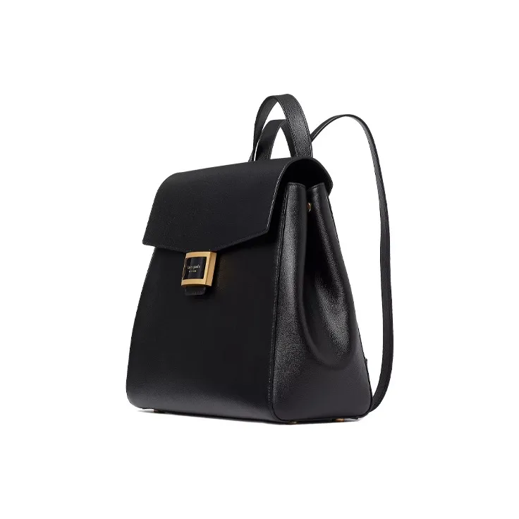Kate Spade Katy Leather Backpack Medium Size Women's Black-1
