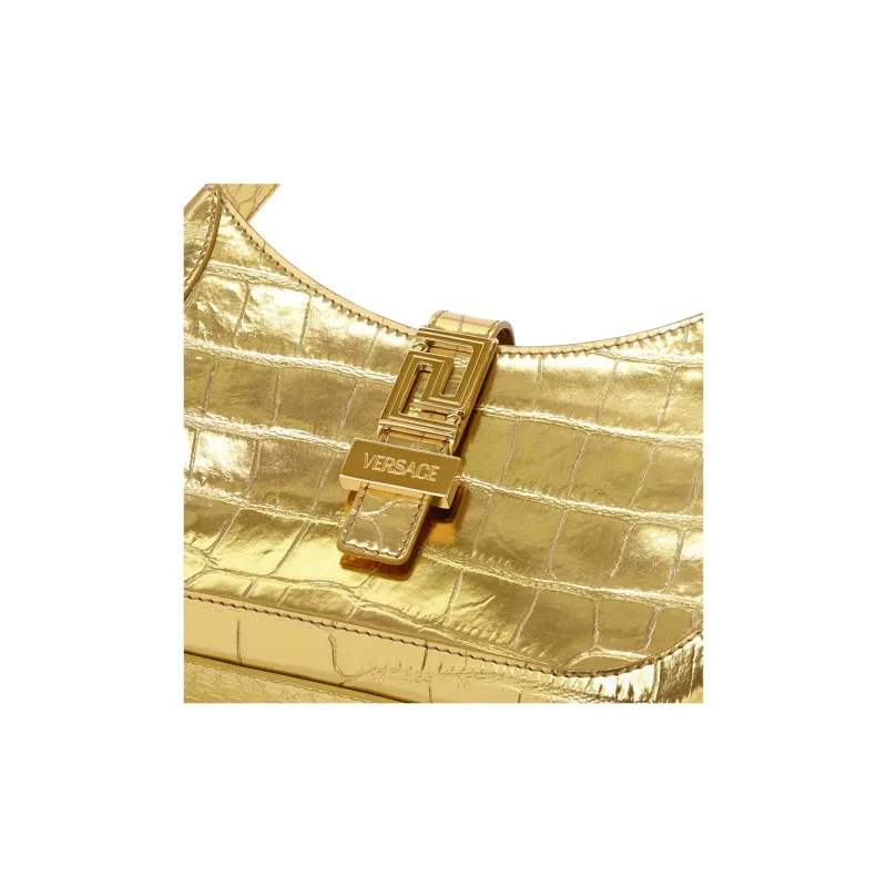FANSIZHE Greca Goddess Cow Leather With Lambskin Handbag, Shoulder Bag Women's Gold-4