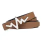 UK2412 Palm Print Brown Silver Buckle