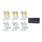6 Pack Gift Box Set (Pikachu White Yellow*3+Pikachu White Black*3)
