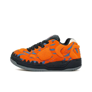 BBIMP Halloween Dinosaur Shoes Warm Coverage Low-Top Skateboard Shoes Unisex Orange