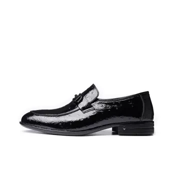 LAORENTOU Dress Shoes Men Low Top Brown