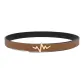 UK2510 Litchi Grain Brown with Gold Buckle
