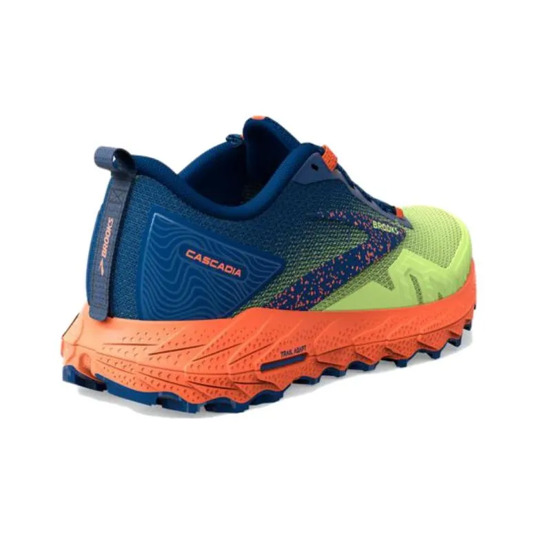 Brooks Anti Slip Wear Resistant Low Top Running Shoes Men's Blue Green-2