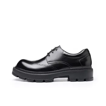 LAORENTOU Men's Casual Shoes Men Low Top Brown