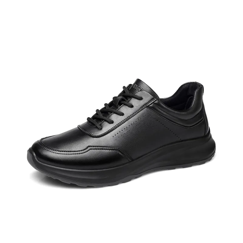 Strongman 3515 Sports Leather Shoes Men's Casual Running Shoes Genuine Leather Platform Trendy-1