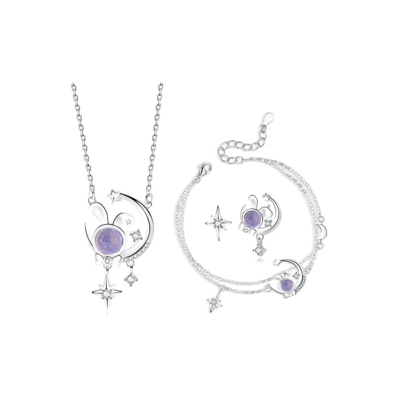 MISS TOOYA S925 Silver Necklaces Women's-0
