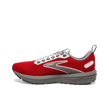 Brooks Revel 6 Cushioned Slip-Resistant Low-Top Running Shoes Men's Red Gray