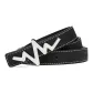 UK2410 Litchi Grain Black with Silver Buckle