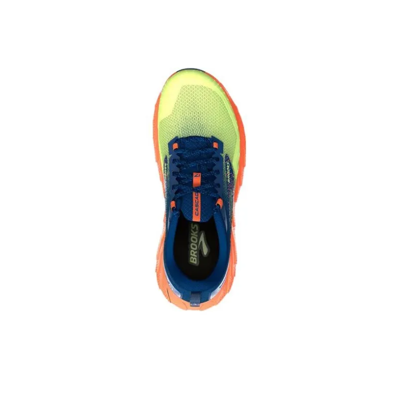 Brooks Anti Slip Wear Resistant Low Top Running Shoes Men's Blue Green-1