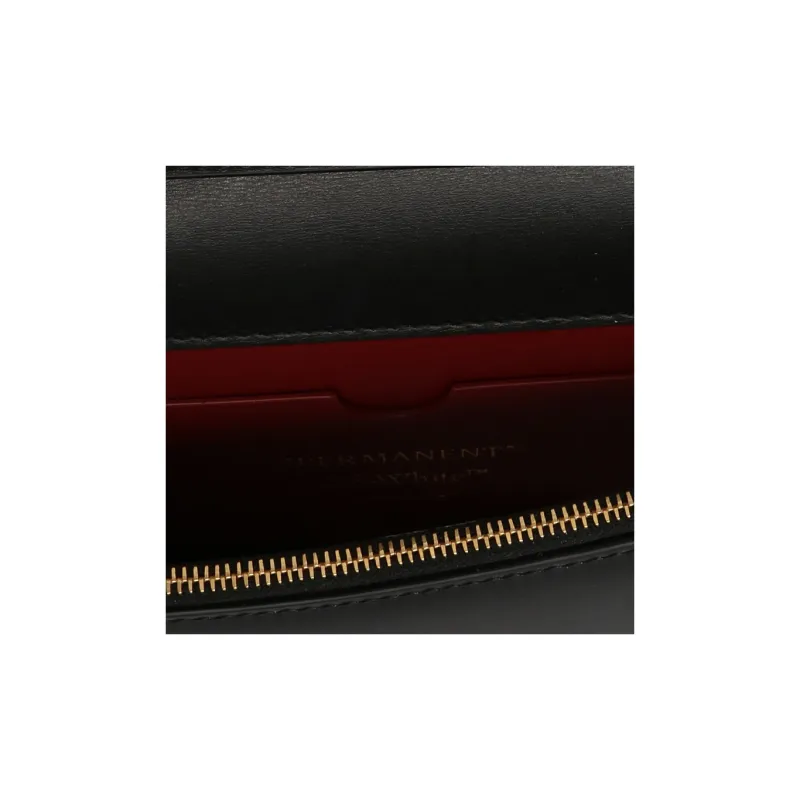 OFF WHITE Jitney 0.5 Shoulder Bag Black-3