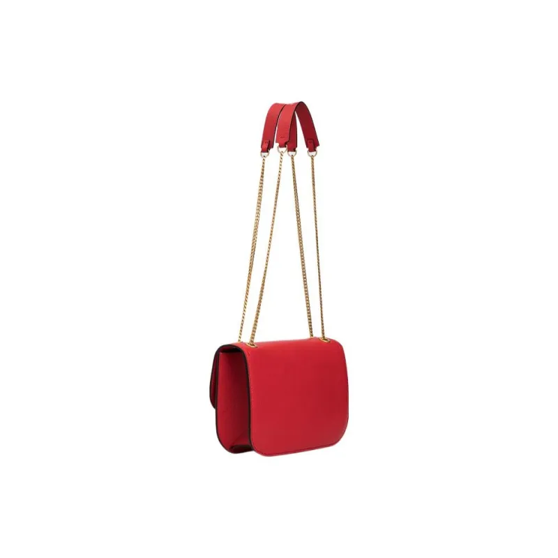 Valentino Leather Portable Crossbody Bag, Shoulder Bag Women's Red-1