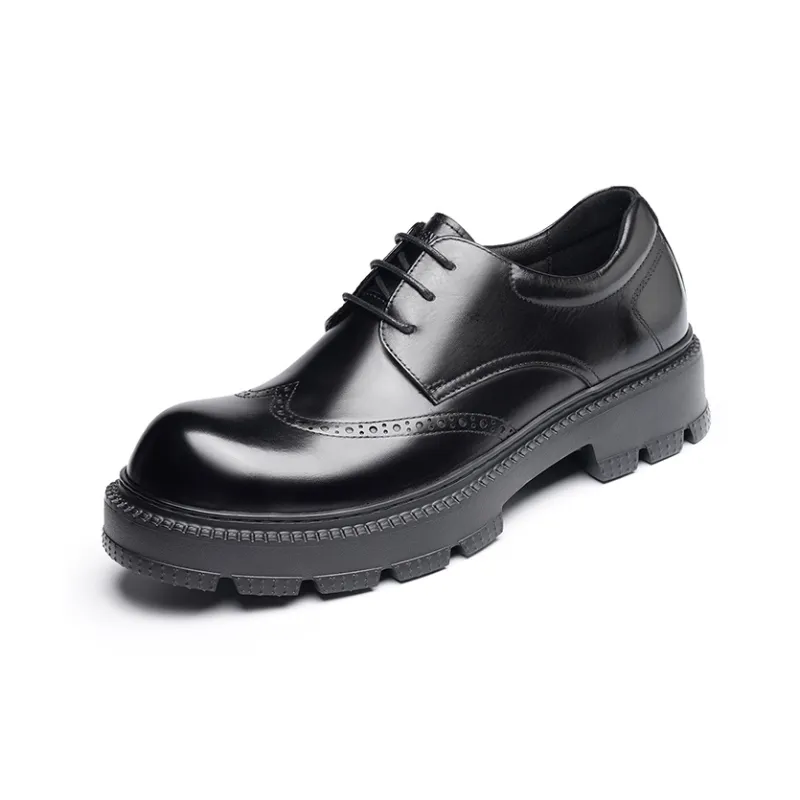 LAORENTOU Men's Casual Shoes Men Low Top Brown-1