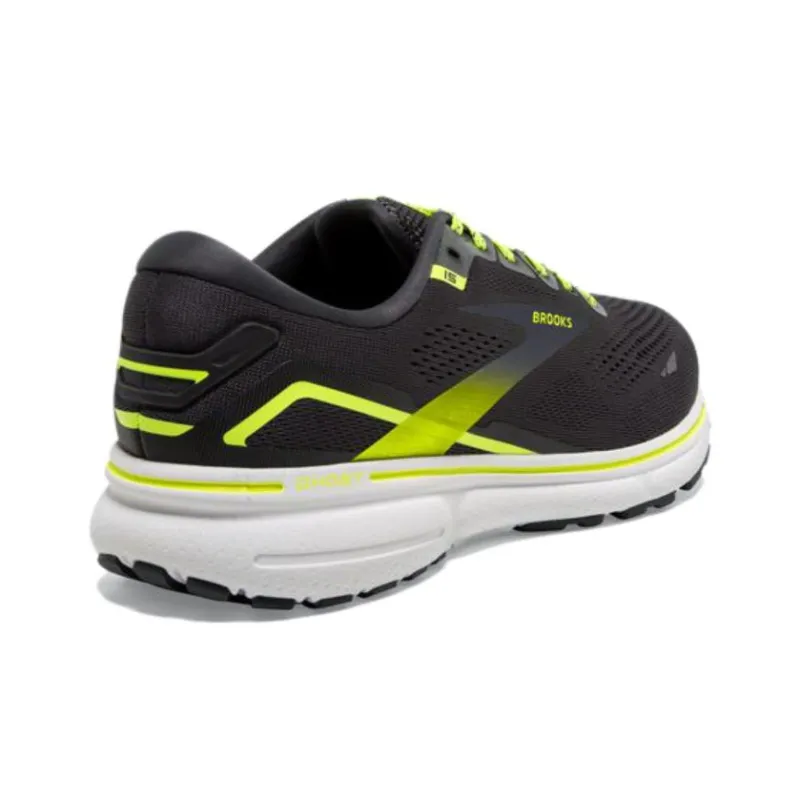 Brooks Ghost 15 Slip Resistant Shock Absorbers Low Top Running Shoes Women's Black Yellow-1