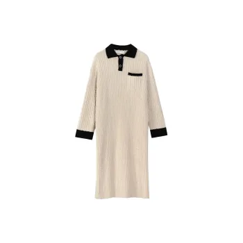 Same Language Home Dresses Apricot Color