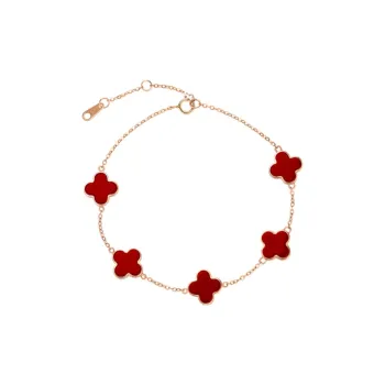 GRACE GIRL Agate 18K Gold Bracelet Women's