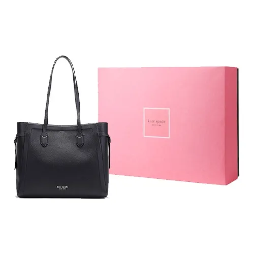 Kate Spade Cow Leather Tote Bag Shopping Bag Shoulder Bags Women's Black-7