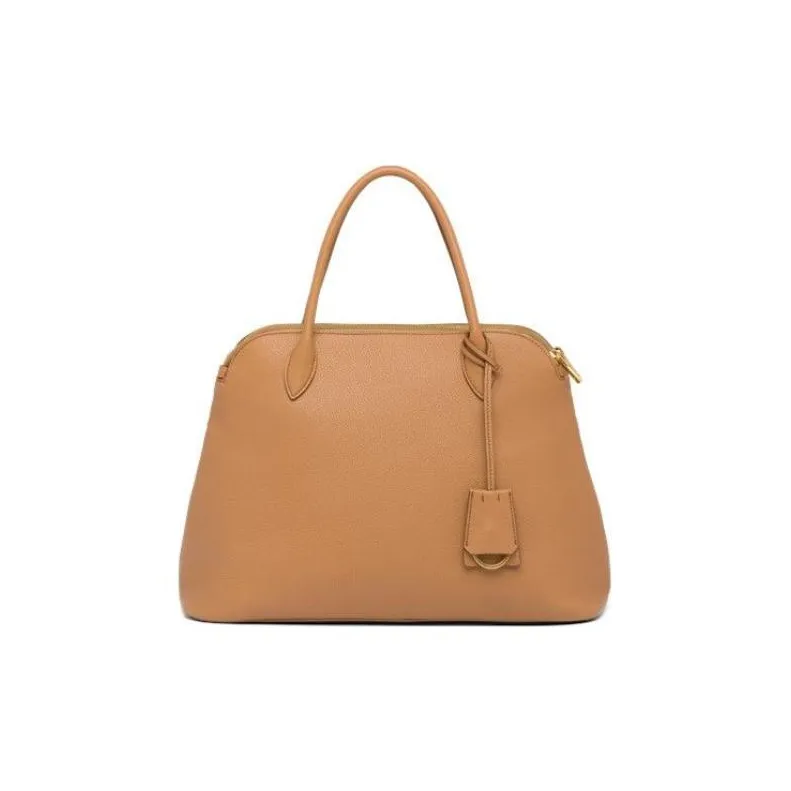PRADA Genuine Leather Shoulder Bag Crossbody Bag Handbag Women's Brown-2