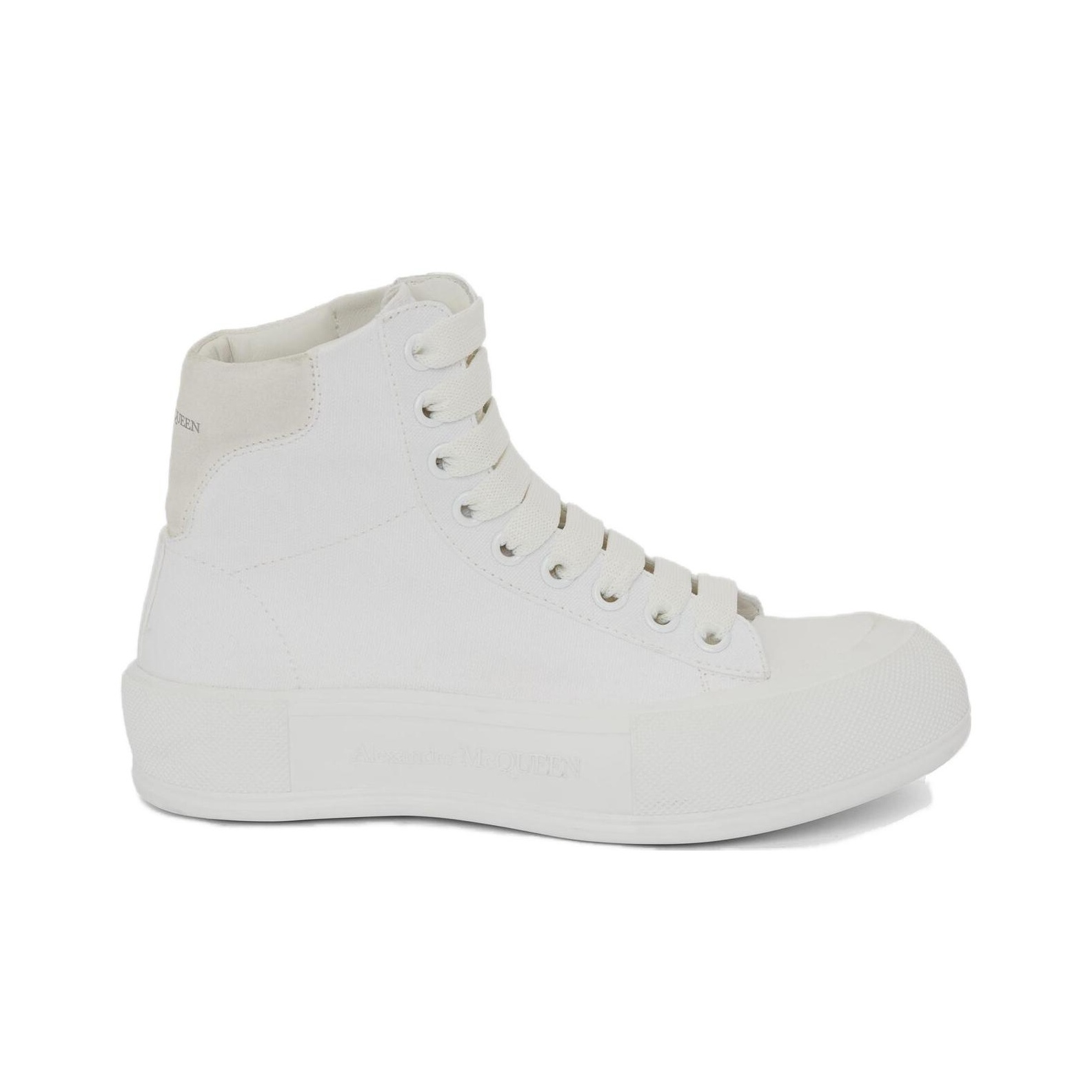 スニーカー Alexander Mcqueen Plimsoll In White WMNS) Alexander McQueen Deck Plimsoll Lace-Up Sneakers