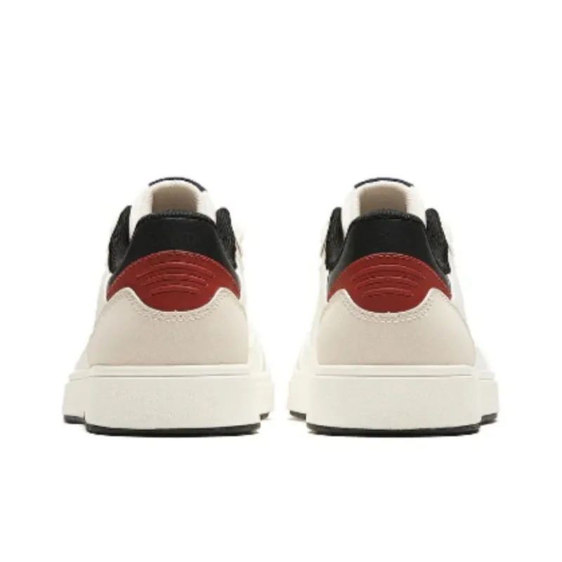 Anta Cushioning, Wear Resistant Low Top Skateboard Shoes Men's White-3