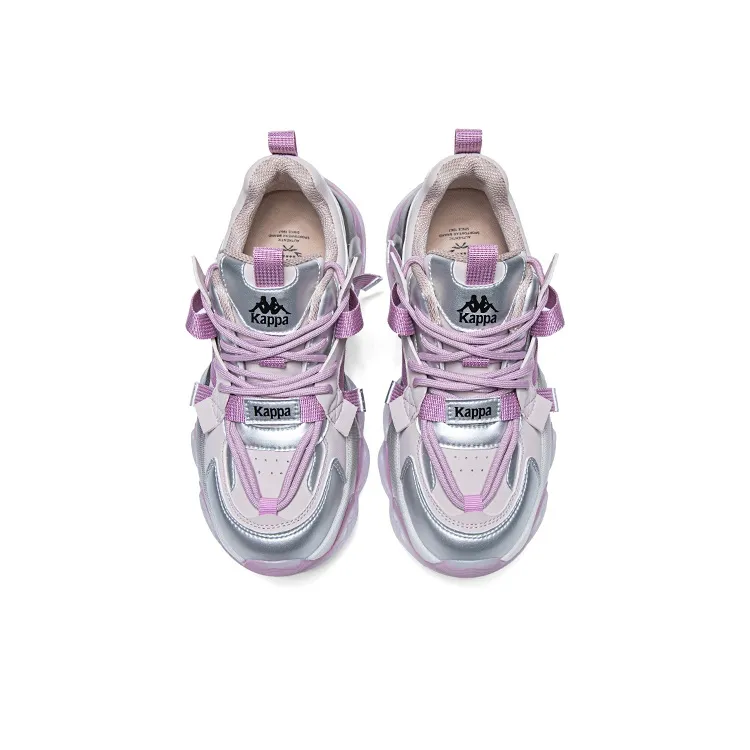 Kappa Breathable Lightweight Low Top Chunky Sneakers Women's Purple-3