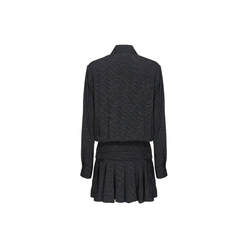 PINKO Arzach Logo jacquard Shirtdress-1