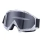 White Frame with Black Dot Design+Gray Lens