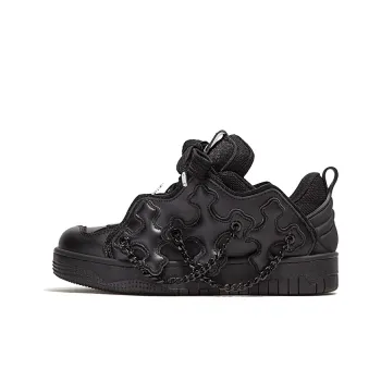 FY SPR Knight Collection Dark Night Knight Anti Slip Wear Resistant Low Top Puffy Skateboard Shoes Women's Black