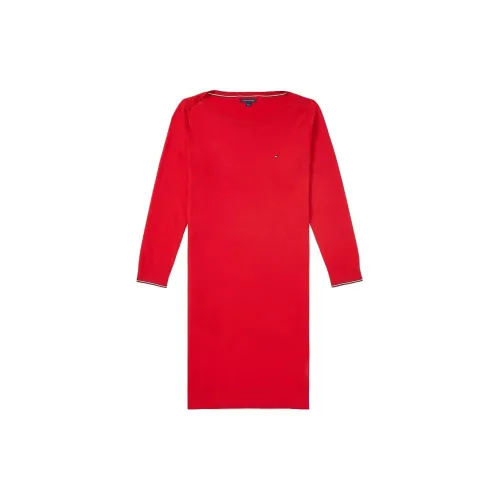 Tommy Hilfiger Long-Sleeved Dresses Women's Red