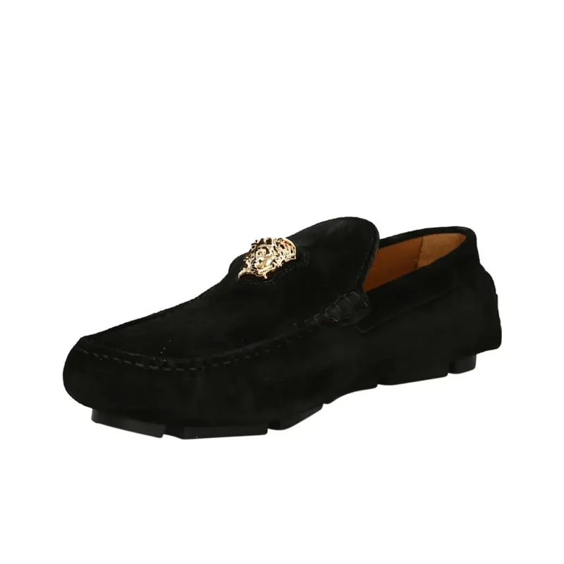 VERSACE Medusa Head Plaque Loafers-3