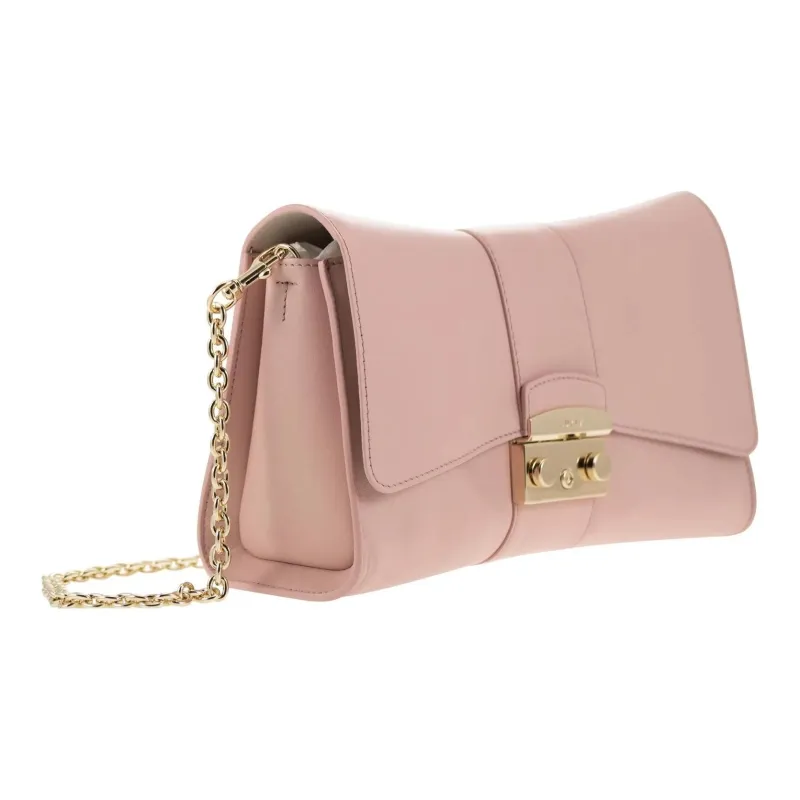 Furla Smooth Leather Handbag Shoulder Bag Women's Pink-1