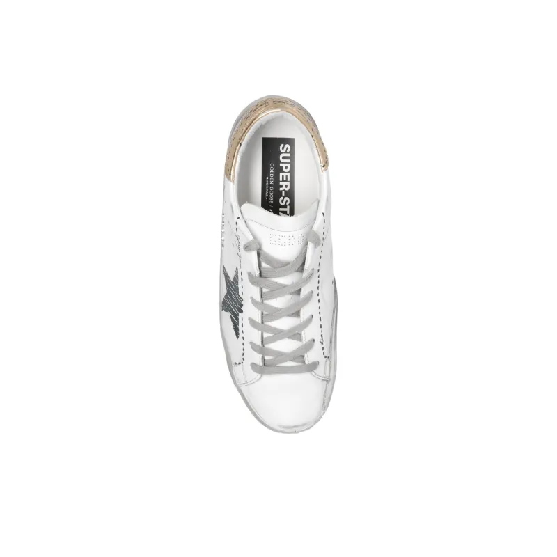 Golden Goose Super Star Stylish Skateboarding Shoes Women's White Vintage Version-4