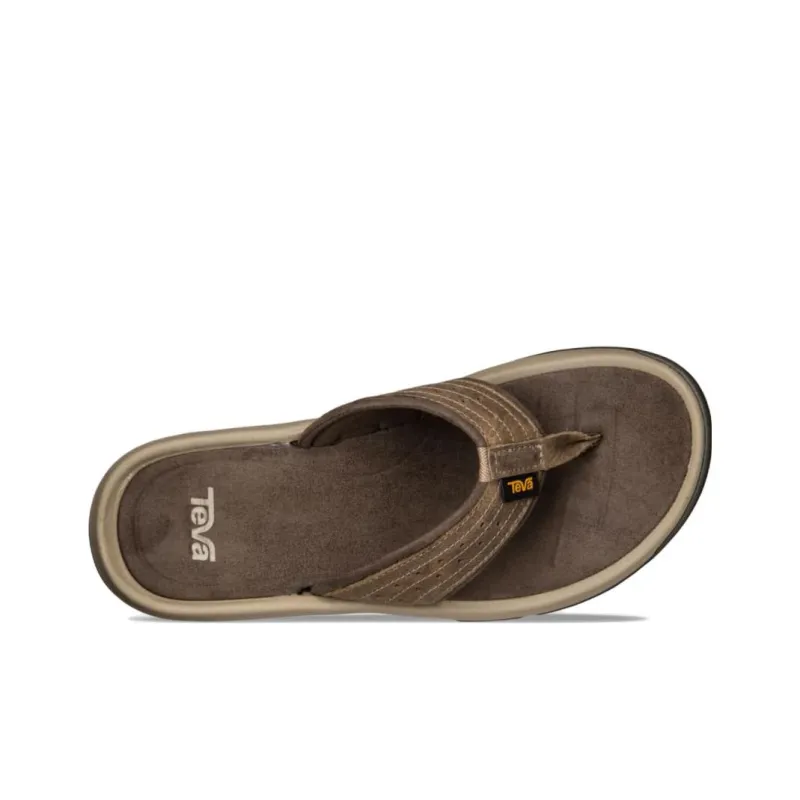 Teva Langdon Flip Flip Flops Men's Brown Gray-3