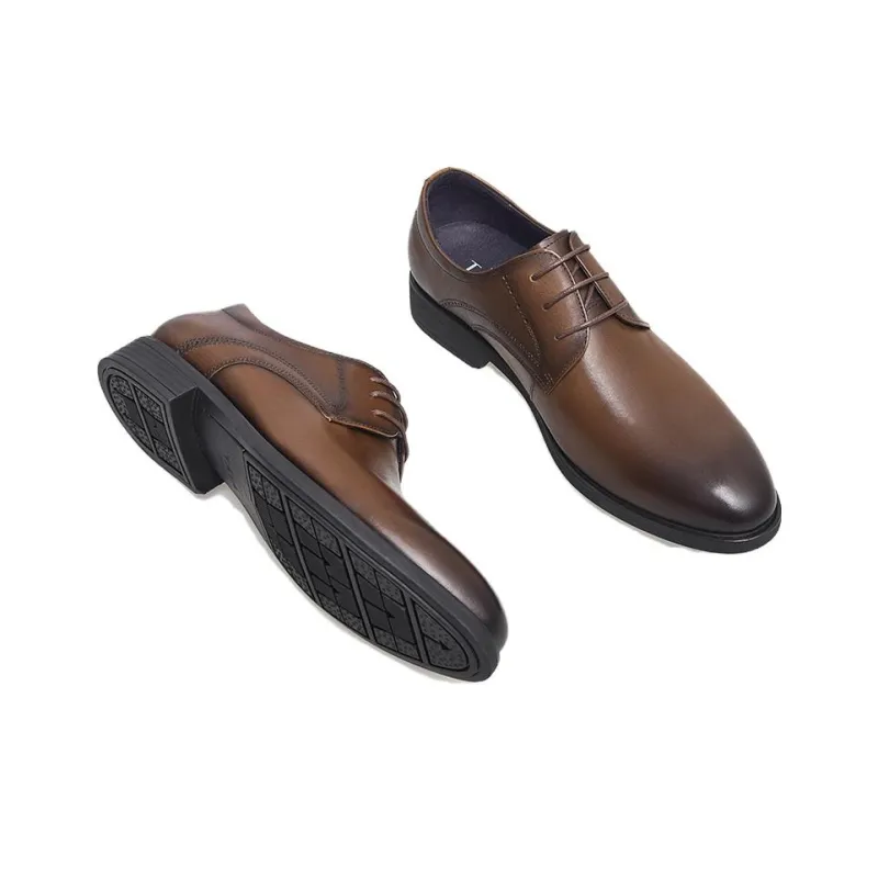 TATA Dress Shoes Men Low Top Black/Brown-5
